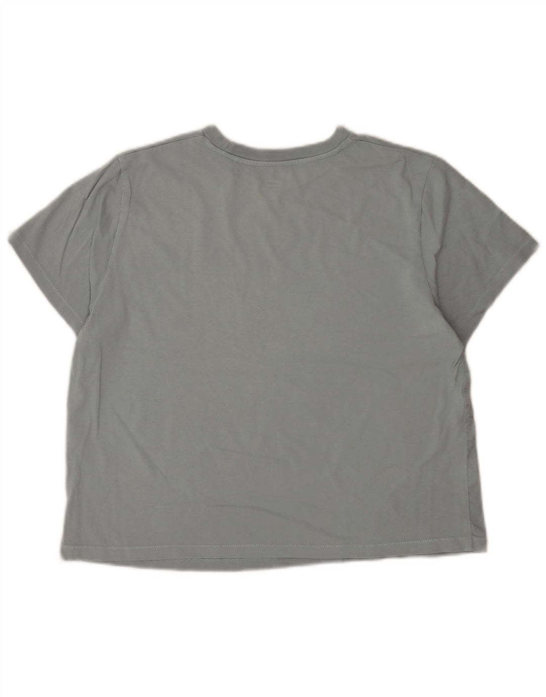 Levi's Damen Crop Graphic T-Shirt Top UK 14 Mittelgraue Baumwolle