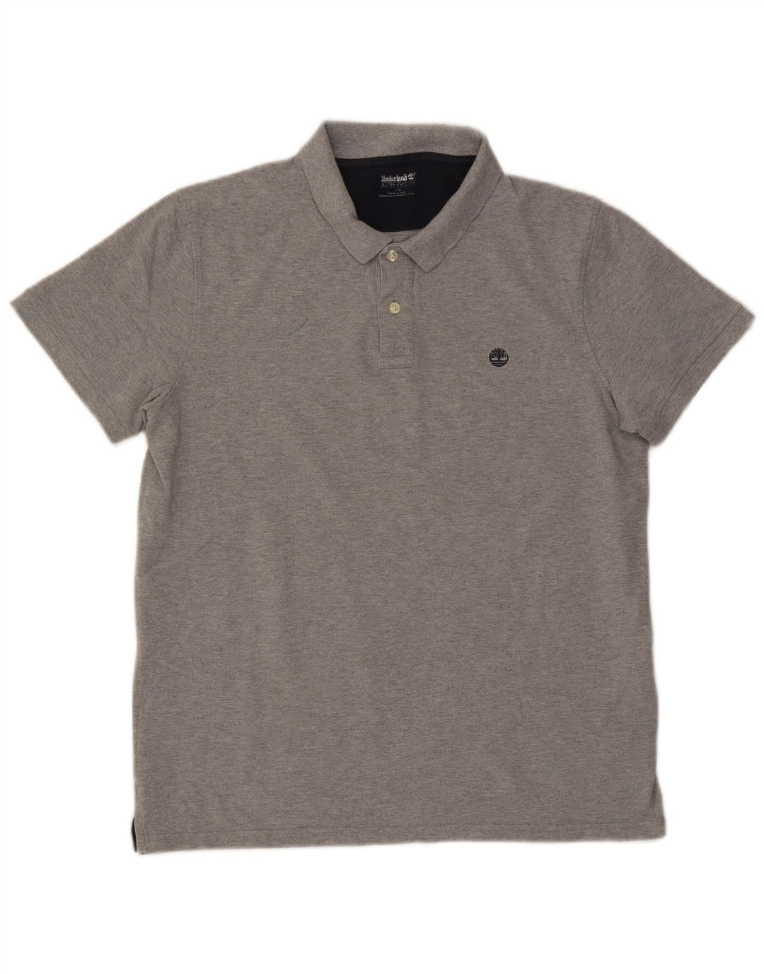 Timberland Herren-Poloshirt, große graue Baumwolle