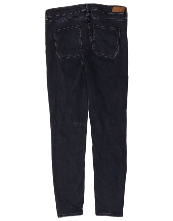 Fat Face Damen Super Skinny Jeans UK 10 Small W28 L29 Marineblau Baumwolle