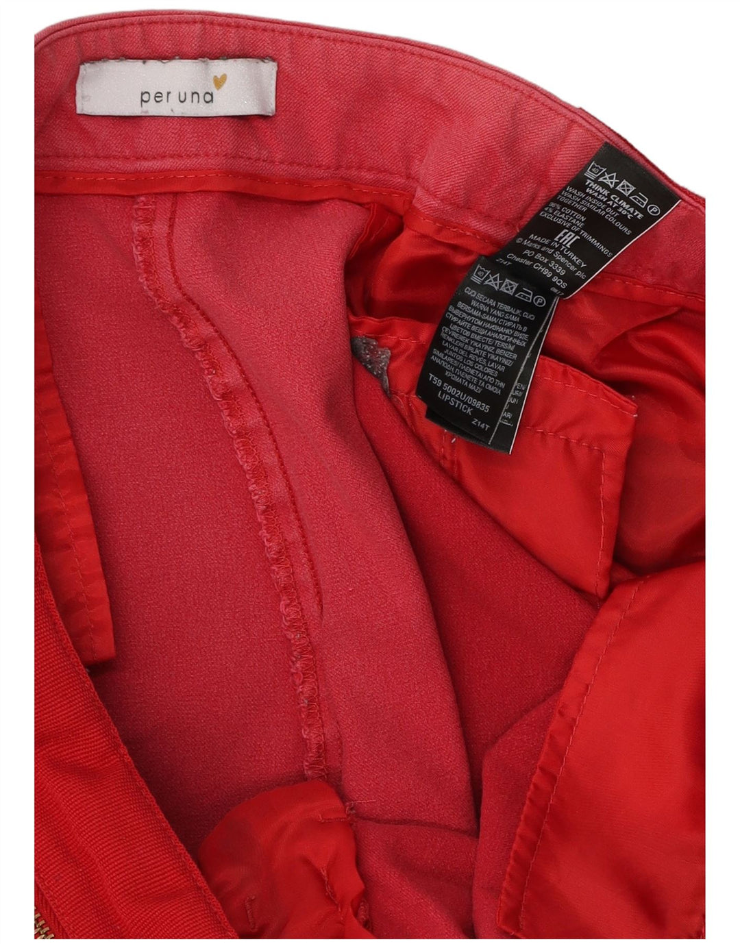 Marks & Spencer Damen Per Una Caprihose UK 16 Large W36 L23 Rot