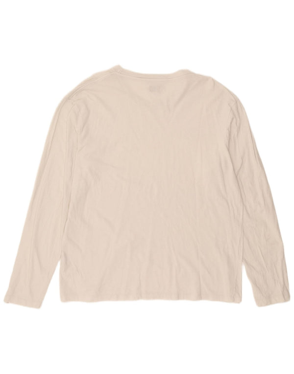 Levi's Herren-Top, langärmelig, XL, weiße Baumwolle