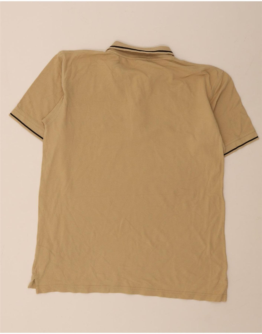 Fila Herren Poloshirt XL Beige gestreift Baumwolle
