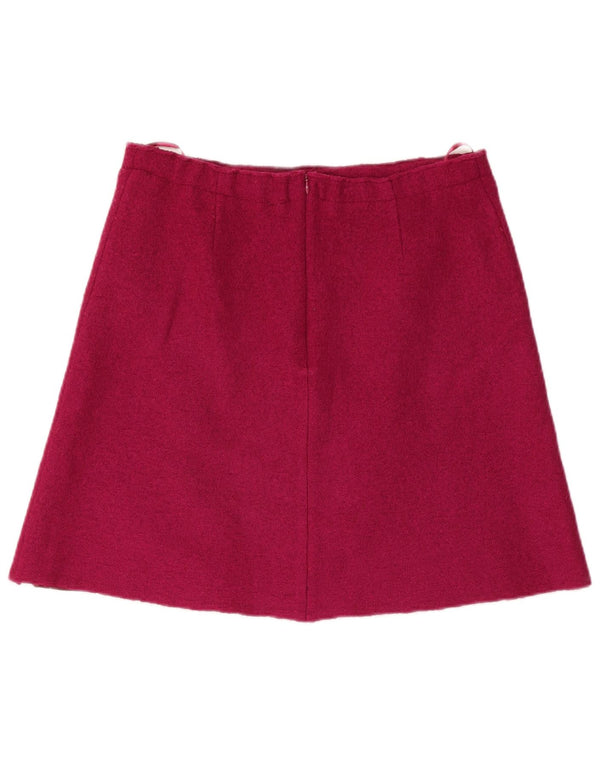 Laura Ashley Damen A-Linien-Rock UK 16 Large W34 Rosa Viskose