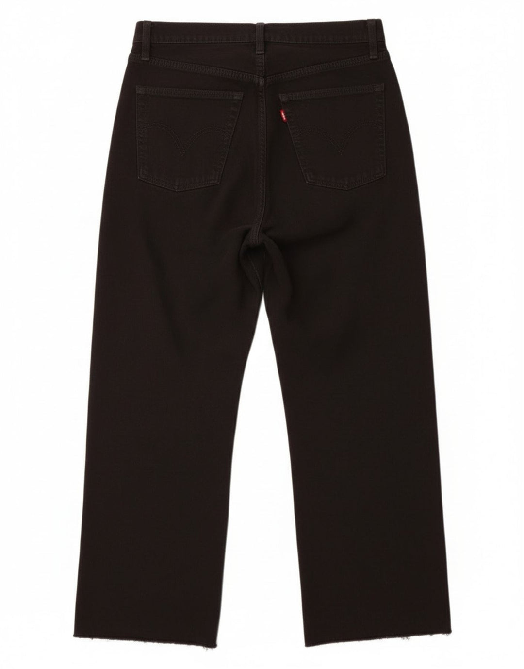 Levi's Damen Ribcage Cropped Jeans W28 L24 Schwarz