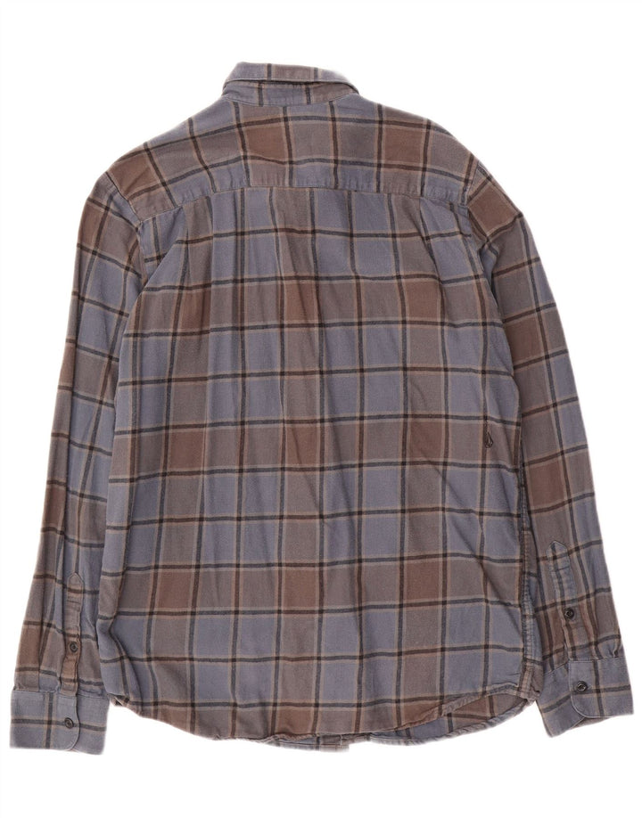 Volcom Herren-Flanellhemd mit moderner Passform, groß, blau, kariert, Baumwolle
