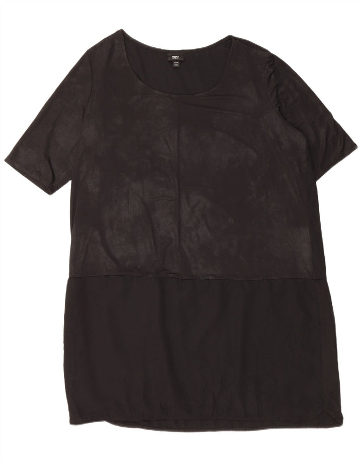 MOSSIMO Damen Etuikleid UK 20 2XL Schwarz Polyester