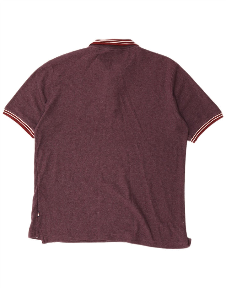 Fila Herren Poloshirt IT 56 2XL Burgund Polyester