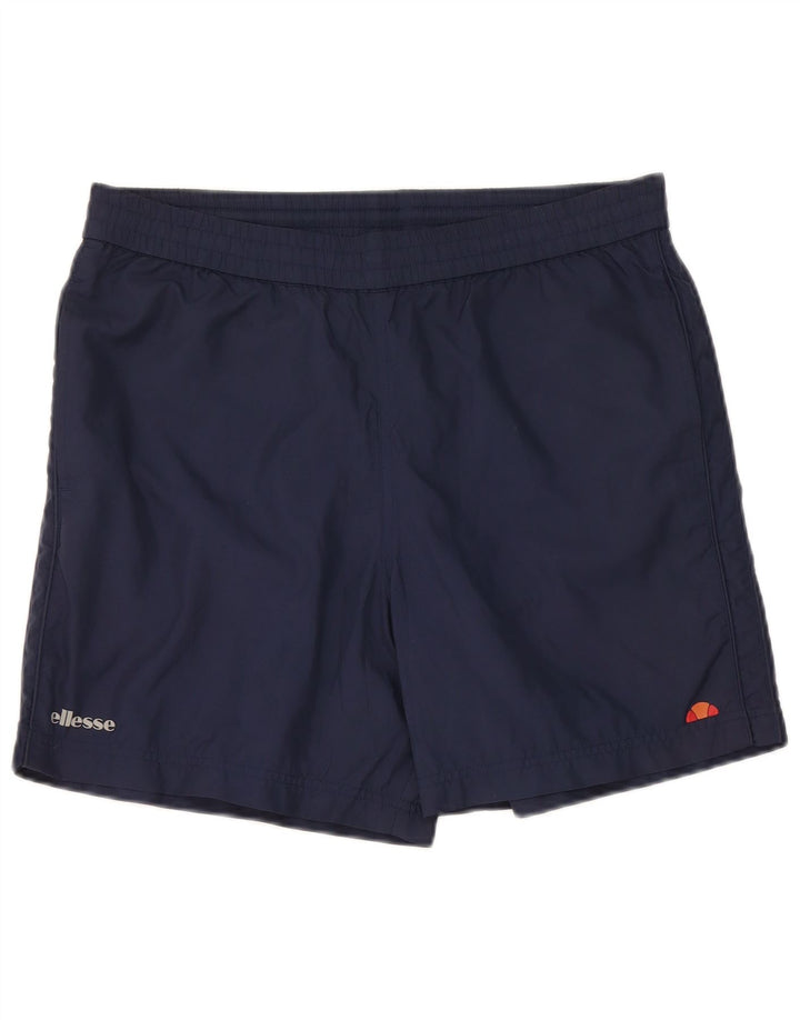 Ellesse Herren-Sportshorts, groß, marineblaues Polyester
