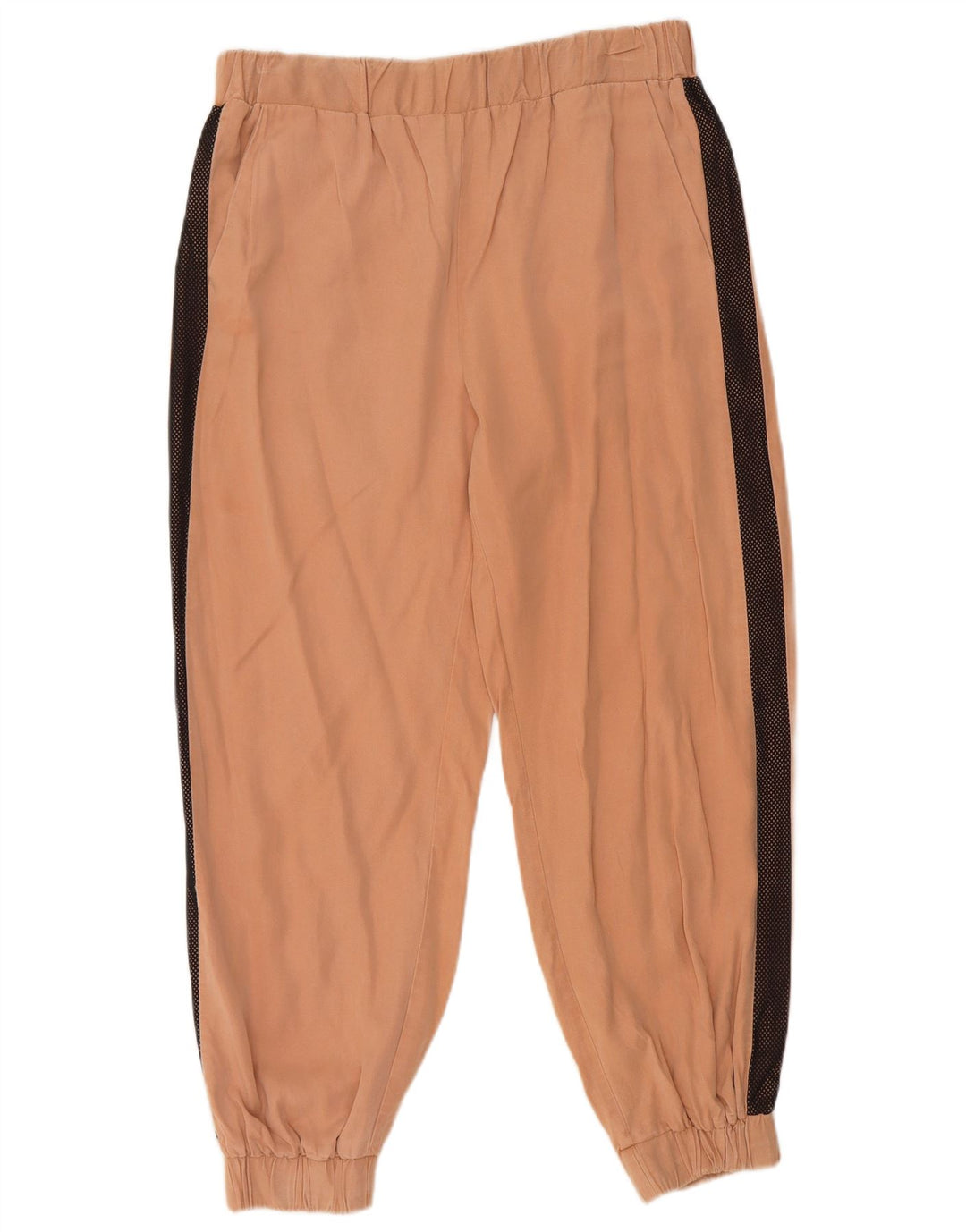 Zara Damen-Jogginghose mit kurzem Schnitt, Größe M, W28, L25, Rosa, Farbblock