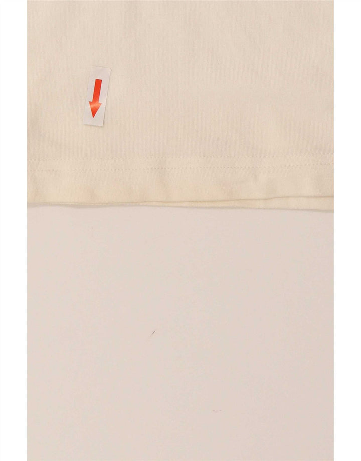 Adidas Kurzarm-T-Shirt für Herren, groß, aus weißer Baumwolle