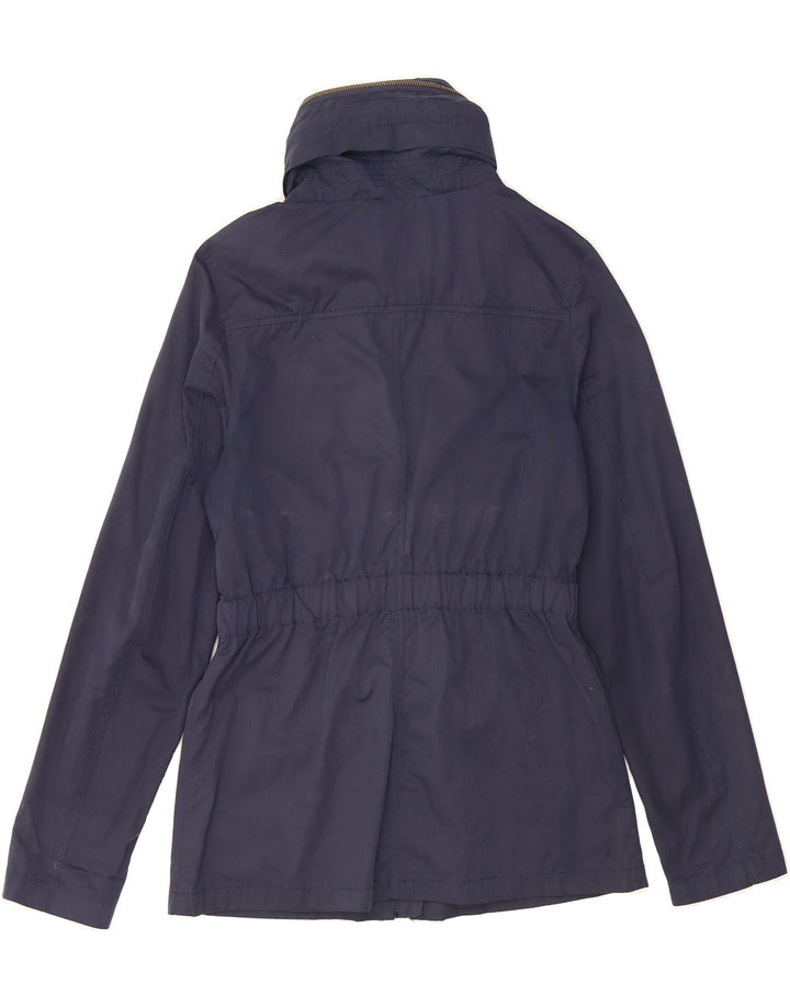 FAT FACE Womens Bomber Jacket UK 8 Small  Navy Blue Cotton Vintage Fat Face and Second-Hand Fat Face from Messina Hembry 