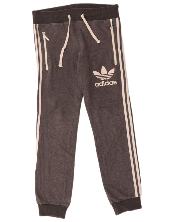 Adidas Damen Graphic Trainingshose Jogger UK 10 Small Grey Flecked