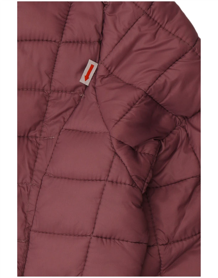 Reebok Damen Wattierte Jacke UK 14 Medium Maroon Polyester