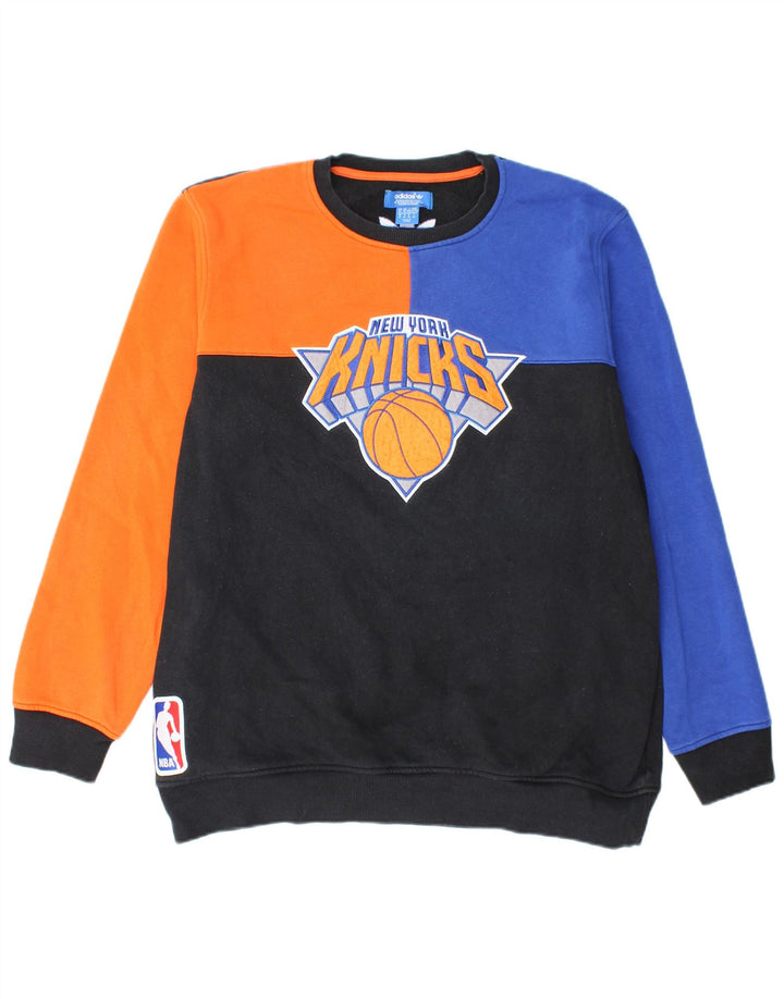ADIDAS Herren New York Knicks Sweatshirt Pullover XL Mehrfarbiger Farbblock