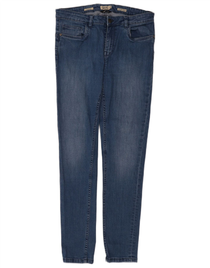 Dack's Damen Slim Jeans IT 48 Medium W32 L30 Blaue Baumwolle