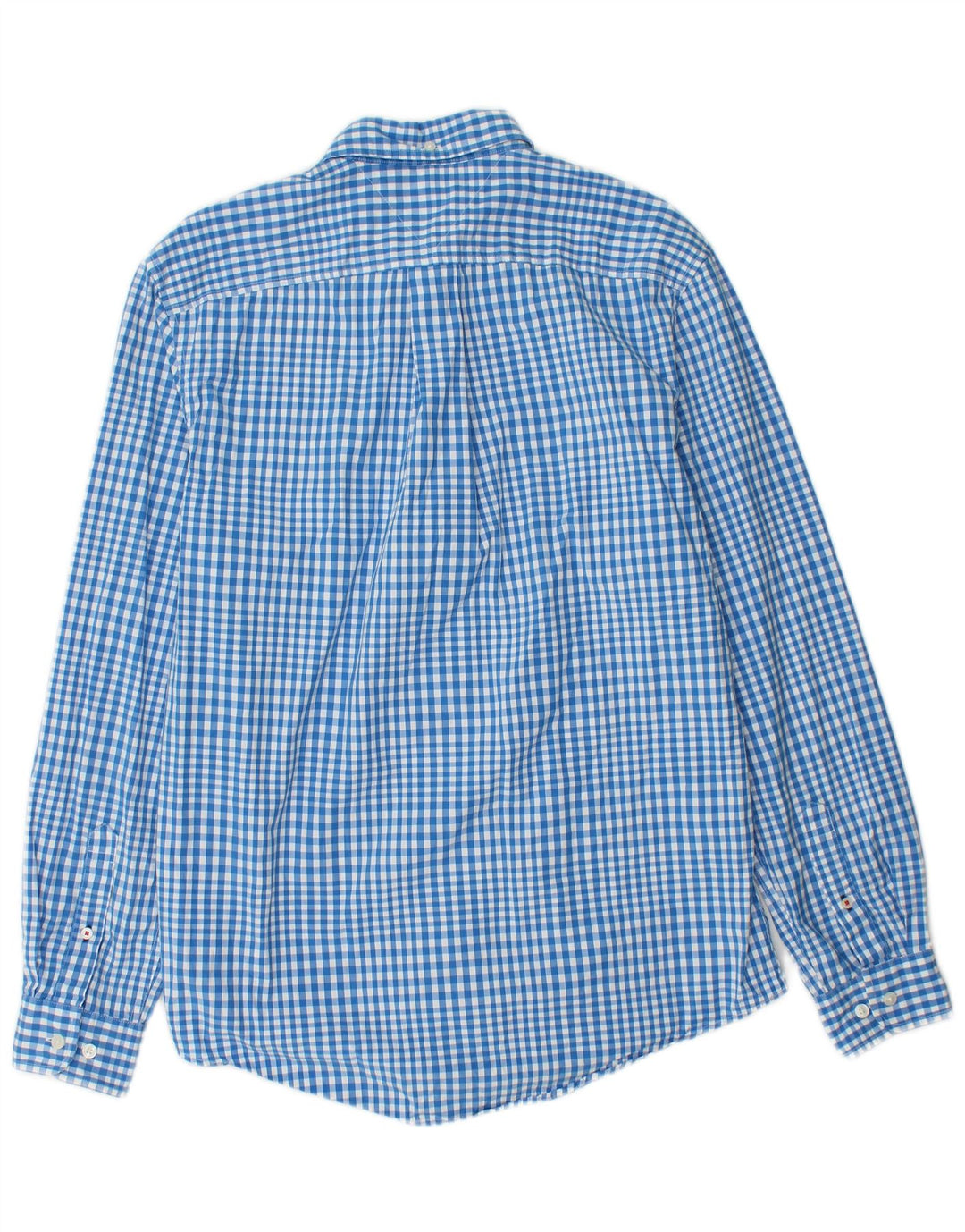 TOMMY HILFIGER Herrenhemd aus mittelblauer Gingham-Baumwolle
