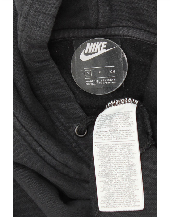 Nike Damen-Pullover mit übergroßem Kapuzenpullover, Gr. 10, Größe S, Schwarz, Baumwolle