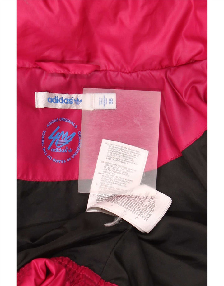 Adidas Damen Kapuzenjacke, gepolstert, EU 38, Mittelrosa, Polyester