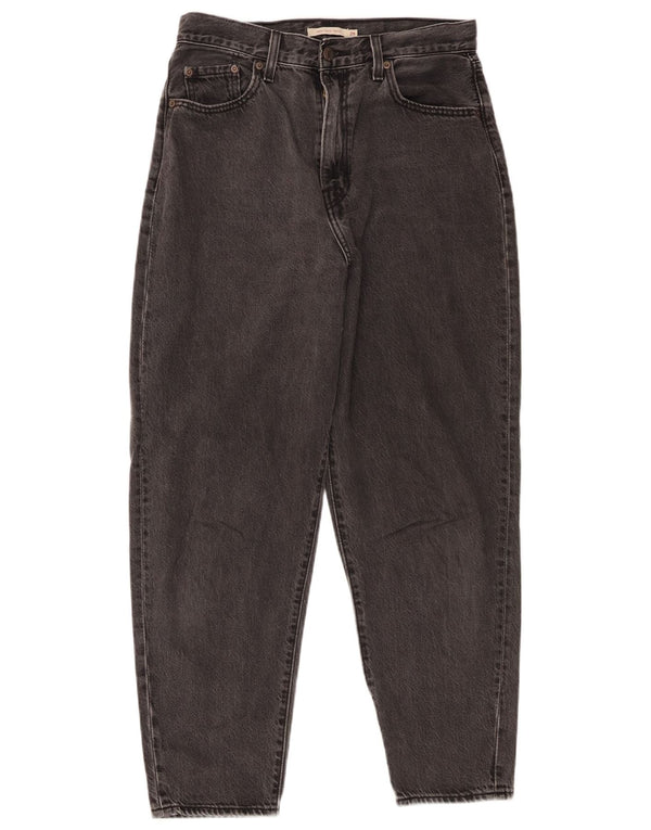 Levi's Damen High Rise Loose Fit Tapered Jeans W29 L29 Graue Baumwolle