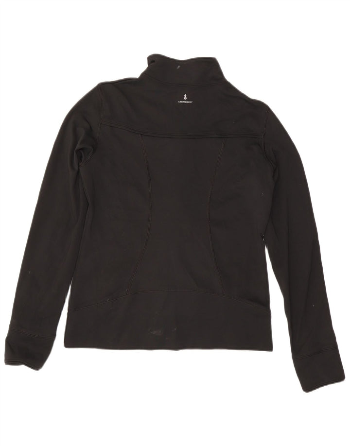 New Balance Damen-Trainingsanzug-Oberteiljacke UK 12 Mittelschwarzes Polyester