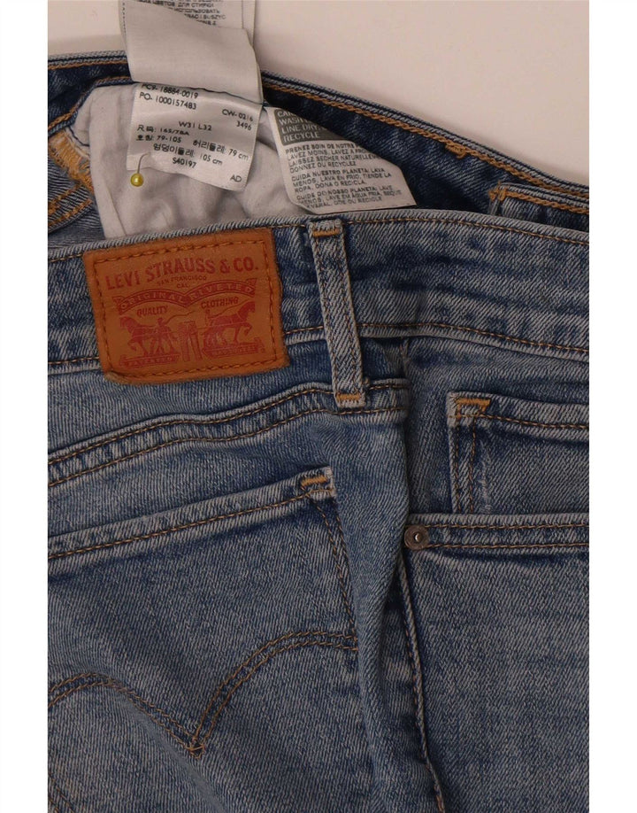 Levi's Damen 712 Slim Jeans W31 L32 Blaue Baumwolle