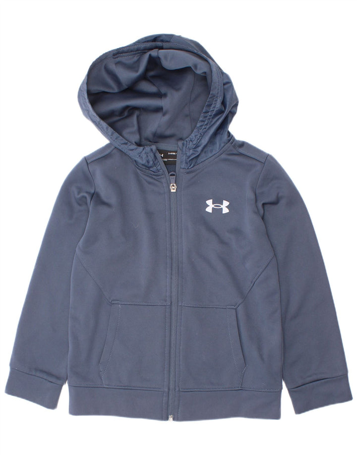 Under Armour Jungen-Kapuzenpullover mit Reißverschluss, 5–6 Jahre, marineblaues Polyester