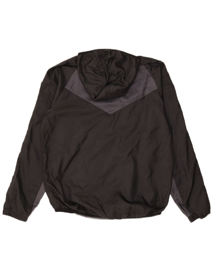 PUMA Herren-Trainingsanzug mit Kapuze, Oberteil, Jacke, groß, schwarzes Farbblock-Polyester
