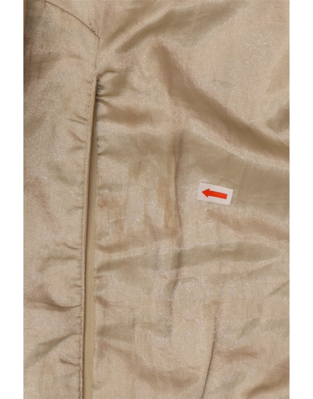 OLLY & CO Damen Ledermantel UK 10 Small Beige Leder