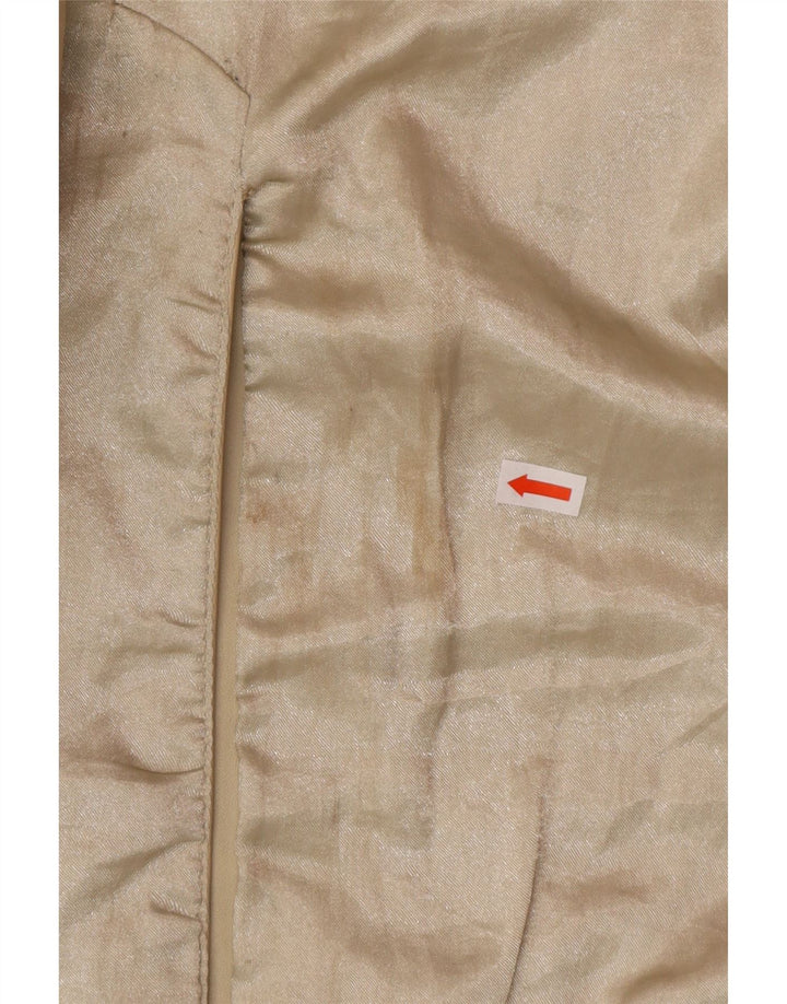 OLLY & CO Damen Ledermantel UK 10 Small Beige Leder