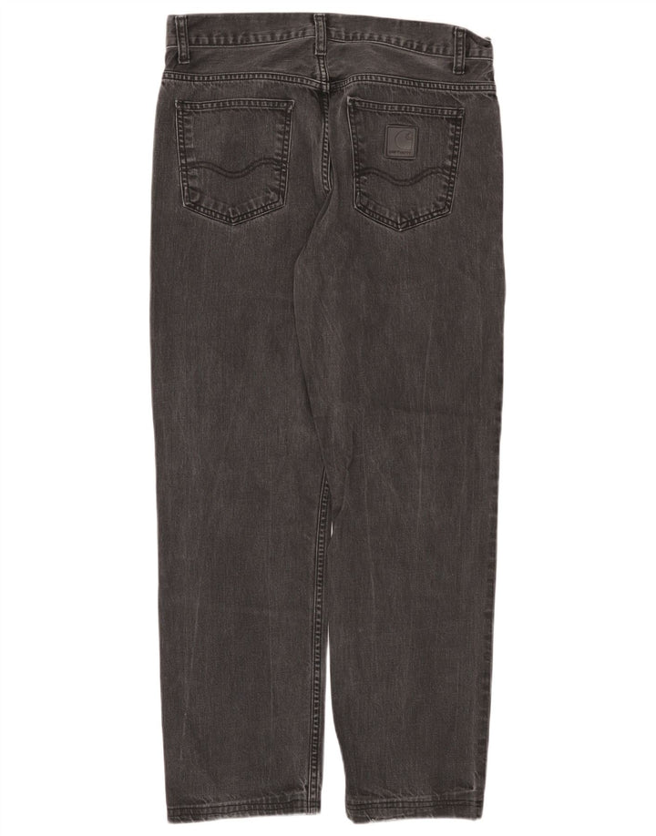 Carhartt Herren Straight Jeans W31 L28 Graue Baumwolle