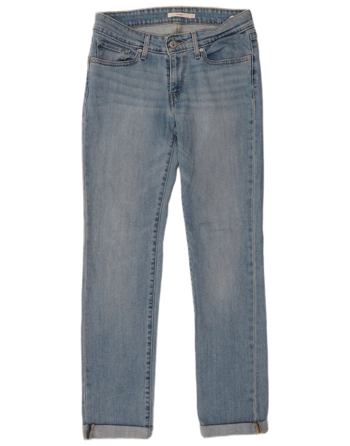 Levi's Damen 712 Slim Jeans W27 L30 Blaue Baumwolle