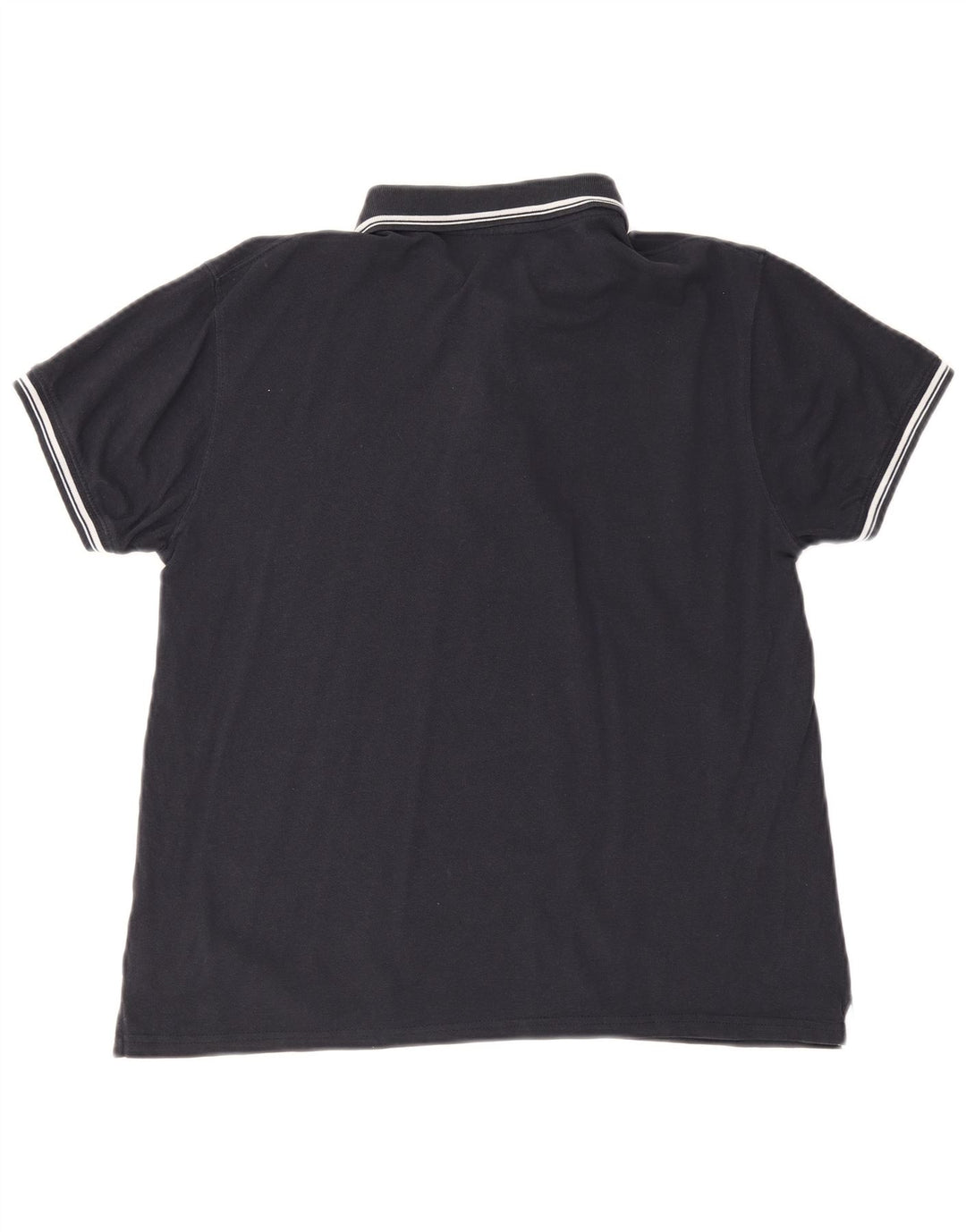Sergio Tacchini Herren-Poloshirt, mittelmarineblaue Baumwolle