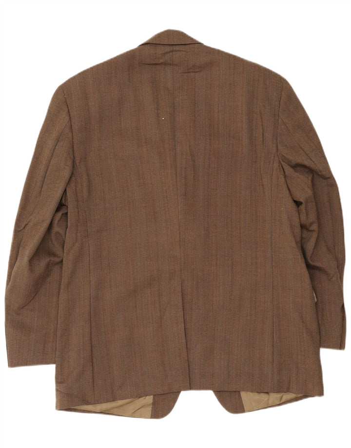 Ralph Lauren Herren-Blazer mit 2 Knöpfen, Gr. 43, Beige, Wolle mit Fischgrätenmuster