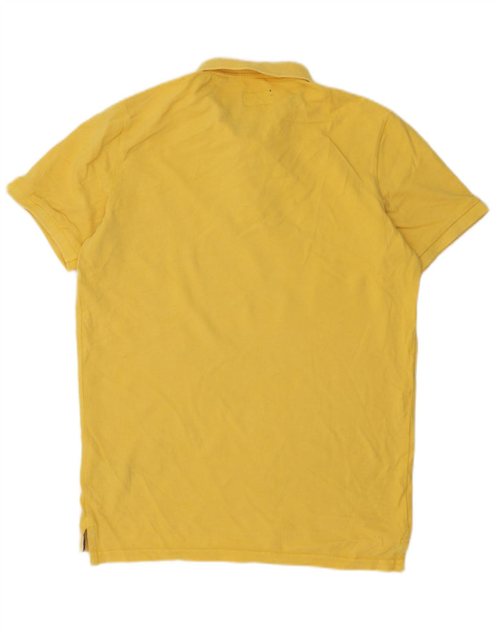 Superdry Herren-Poloshirt, große gelbe Baumwolle