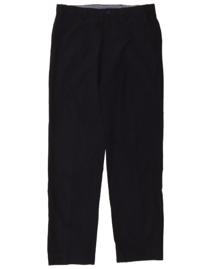 Marks & Spencer Herren-Anzughose, gerade, normal, W34 L33, Marineblau