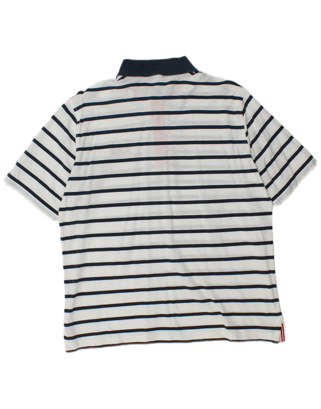 Amerigo Vespucci Herren Rugby-Poloshirt, groß, weiß gestreift