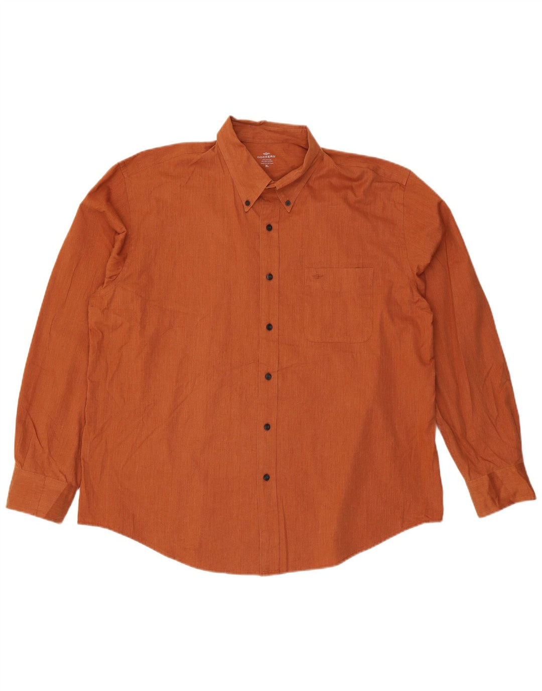 DOCKERS Herrenhemd XL Orange Baumwolle