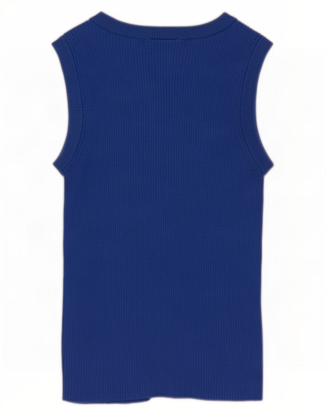 Marks & Spencer Damen Crop Vest Top UK 10 Small Blaue Viskose