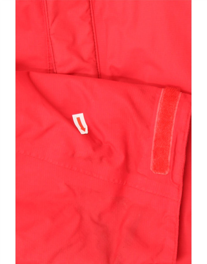 JACK WOLFSKIN Mens Hooded Windbreaker Jacket UK 42 XL Red Polyester Vintage Jack Wolfskin and Second-Hand Jack Wolfskin from Messina Hembry 