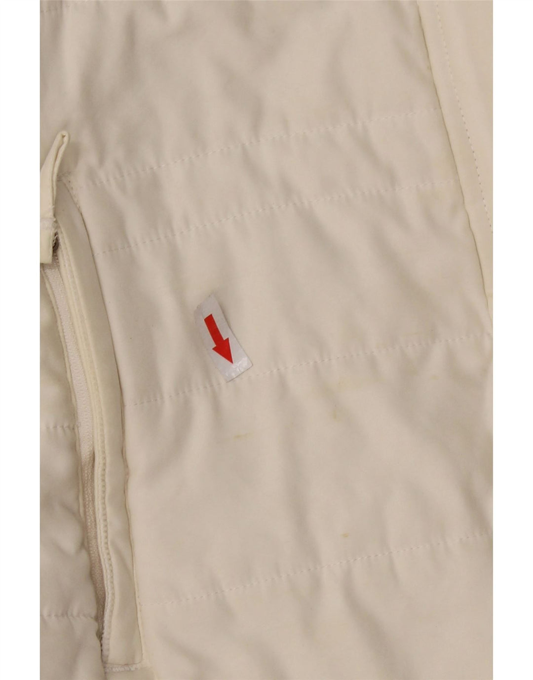 WEIRD FISH Wattierte Damenweste UK 14 Large Weiß Polyester