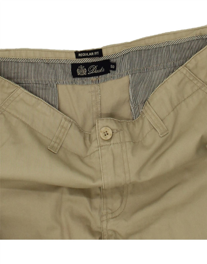 DACK'S Mens Regular Fit Chino Shorts IT 50 Large W34  Khaki Cotton Vintage Dack's and Second-Hand Dack's from Messina Hembry 