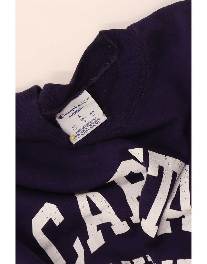 Champion Herren-Sweatshirt mit Grafik, Größe L, Lila
