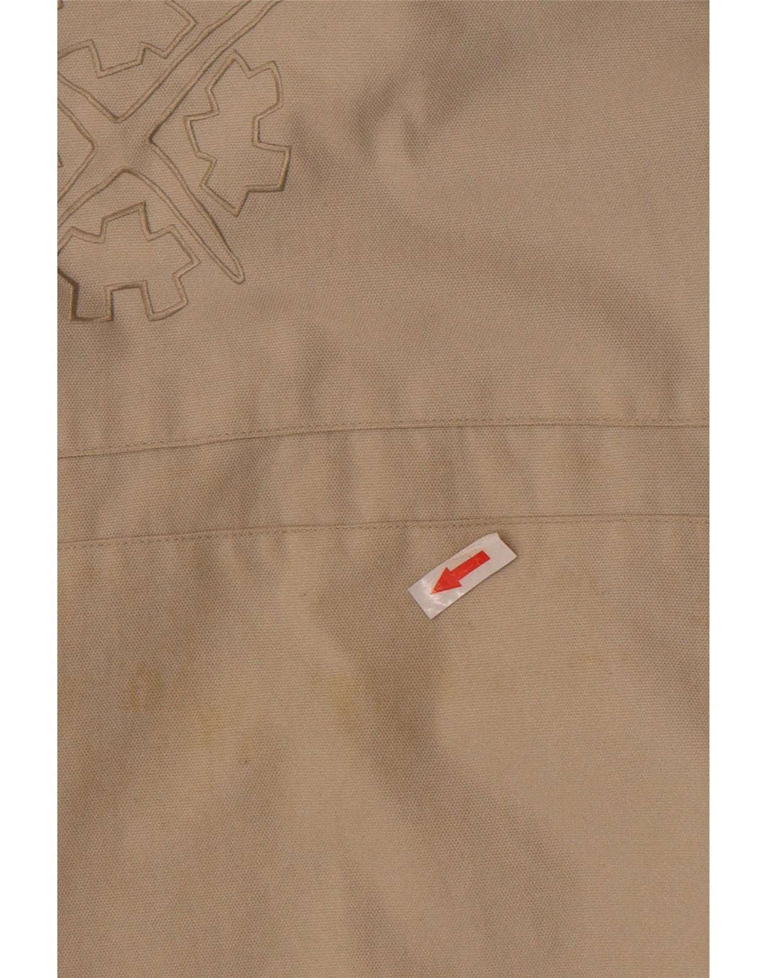 Exxtasy Herren Loose Fit Windjacke UK 36 Small Beige Nylon