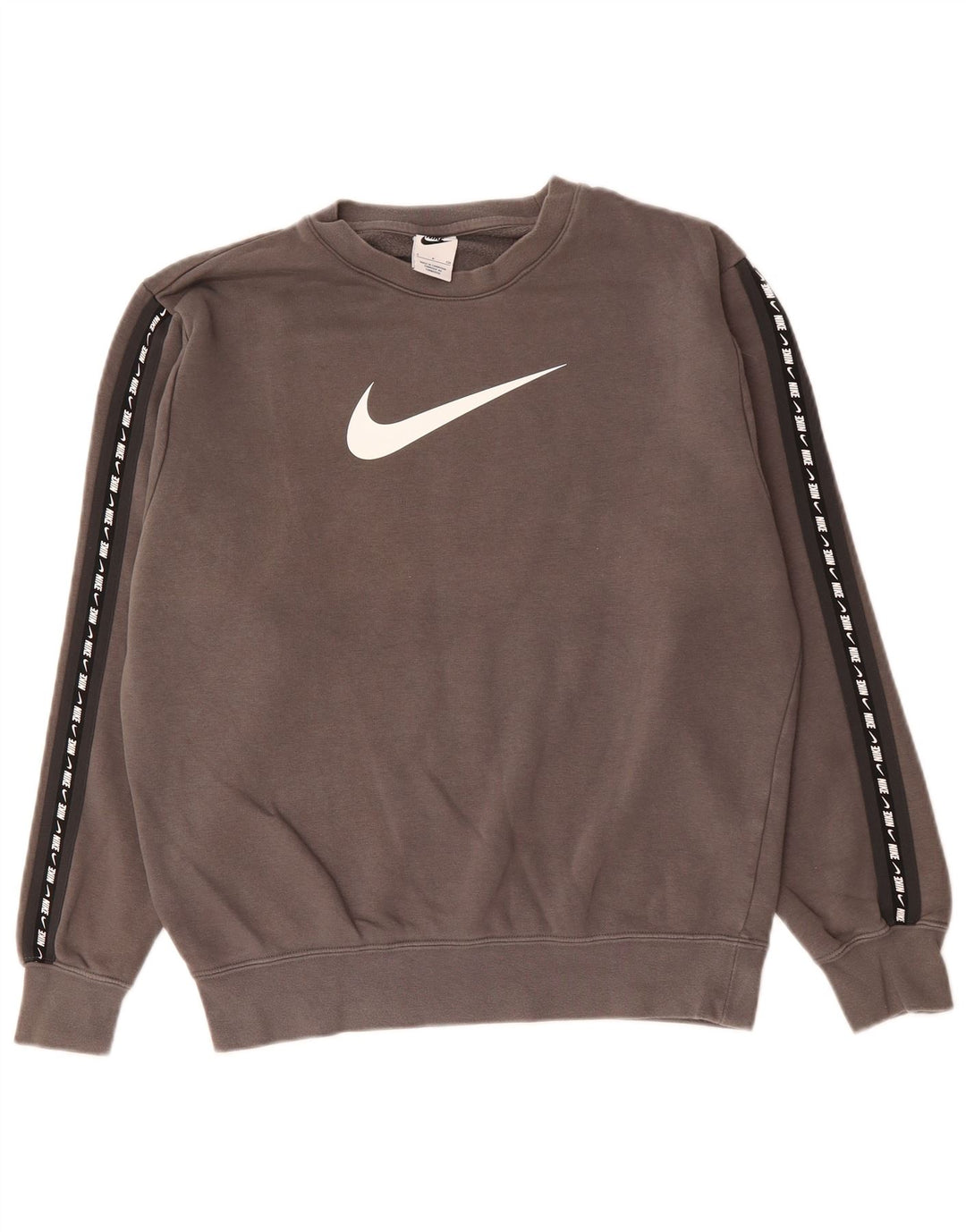 NIKE Mens Loose Fit Graphic Sweatshirt Jumper Small Grey