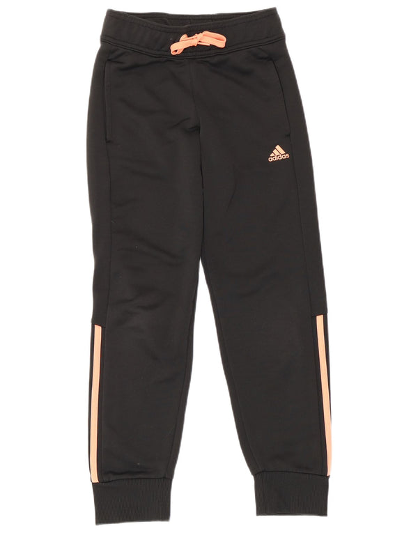 Adidas Mädchen-Trainingshose, Jogginghose, 9–10 Jahre, schwarzes Polyester