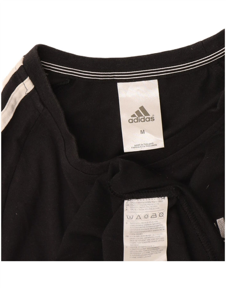 Adidas Herren Climalite T-Shirt Top Medium Schwarz Baumwolle