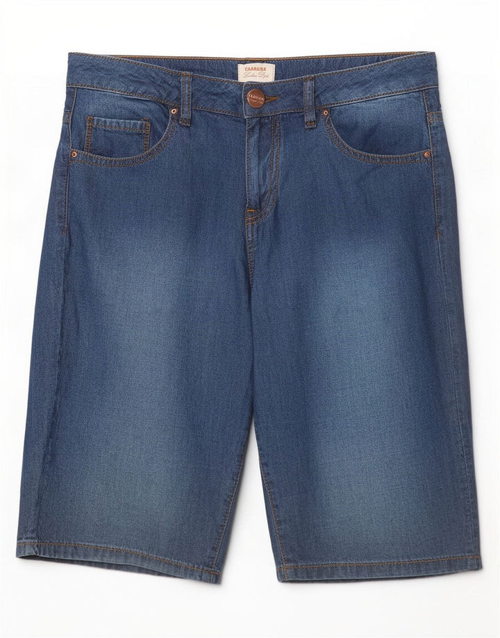 Carrera Damen Jeansshorts W27 Small Blaue Baumwolle