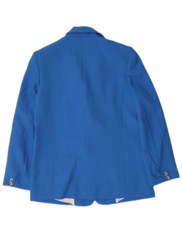 Zara Damen 2-Knopf-Oversize-Blazerjacke UK 6 XS Blau
