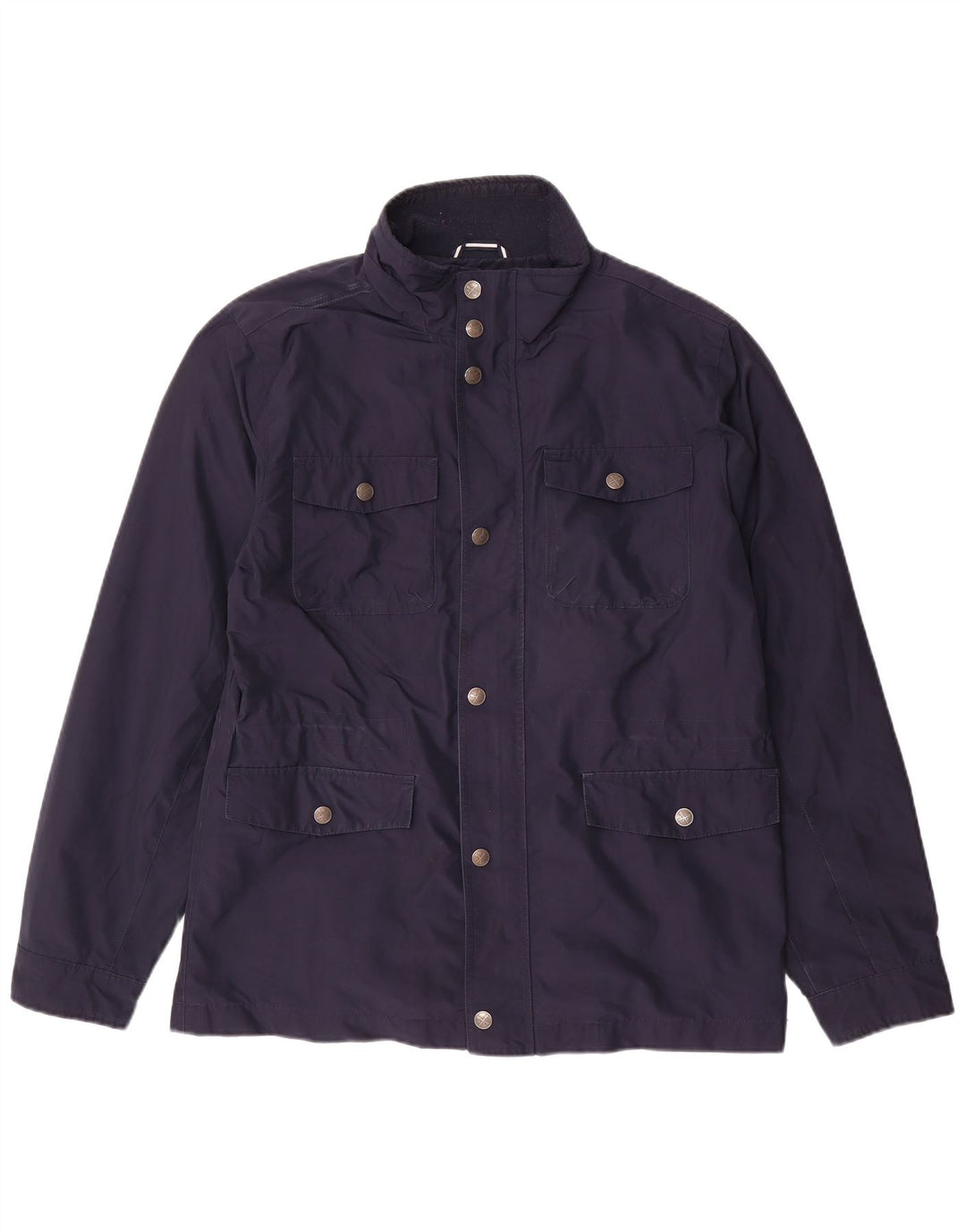 Crew Clothing Herren-Utility-Jacke UK 38 Mittelmarineblaues Polyester