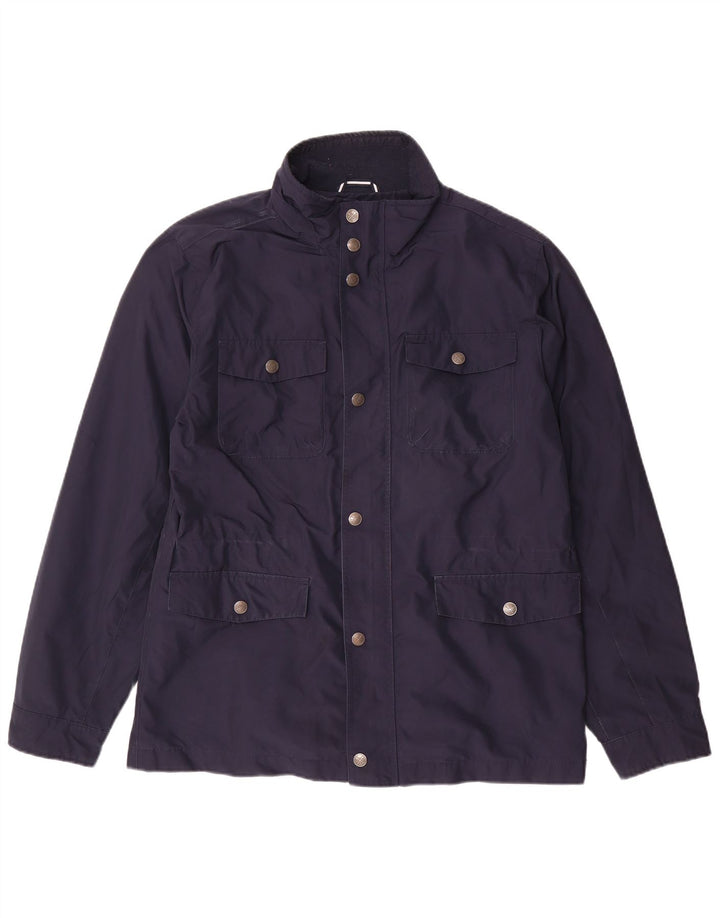 Crew Clothing Herren-Utility-Jacke UK 38 Mittelmarineblaues Polyester
